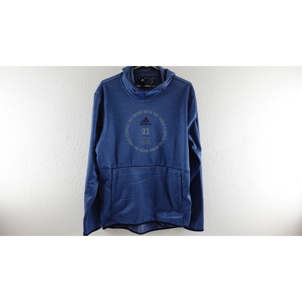 Adidas Men's M ClimaWarm Team Issue Training‎ Pullover Hoodie Royal Blue NEW $55